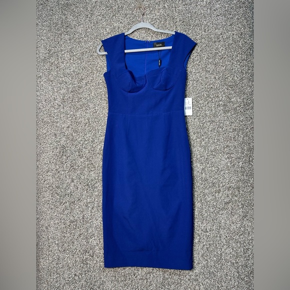 NWT ALEXIA ADMOR Corset Midi Sheath Dress Size 4 - Picture 4 of 7